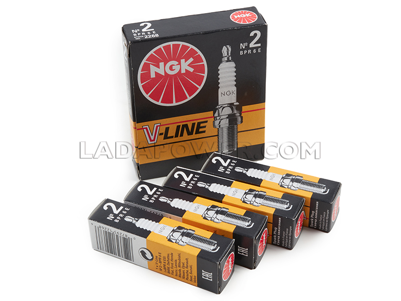 Lada Niva 1600 1700 / 2101-2107 / OEM Spark Plug Set NGK (For Electronic Ignition)