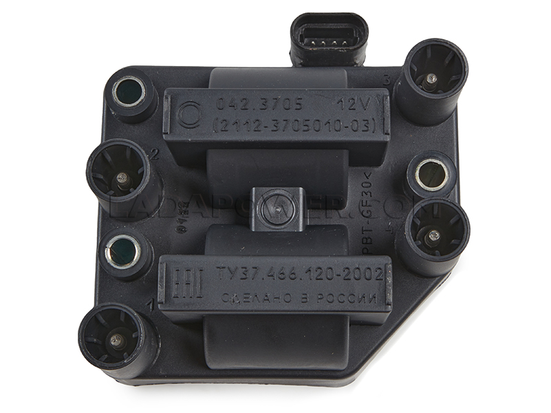 Lada Niva 21214 MPI Ignition Coil Module (Up to 10.02, Angled Socket)