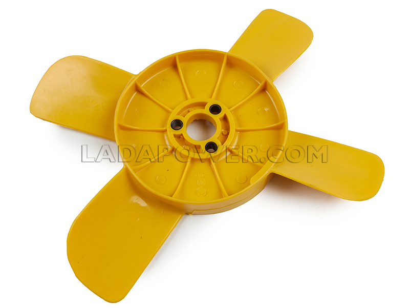 Lada 2101-2107 Coolant Fan 4 Blades Yellow