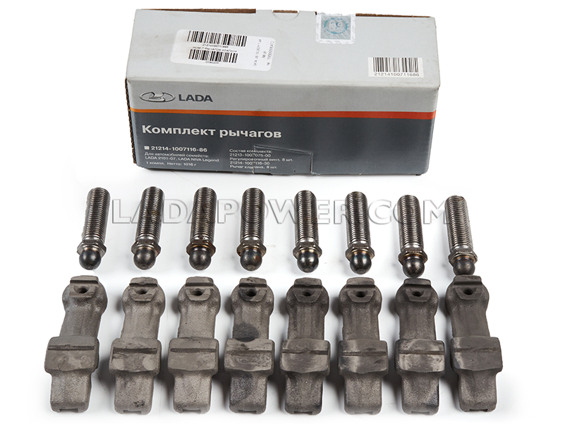 Lada Niva  / 2101-2107 Valve Rocker Arm + Adjuster Bolt Kit New Type (Fit All Engines Without Hydraulic)