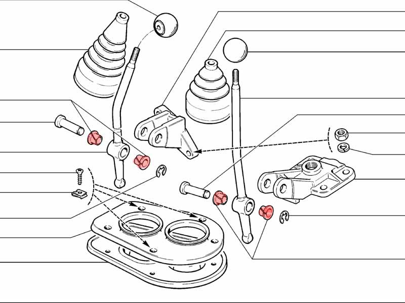 Lada Niva Transfer Case Gearshift Gear Change Lever Shifter Bushing