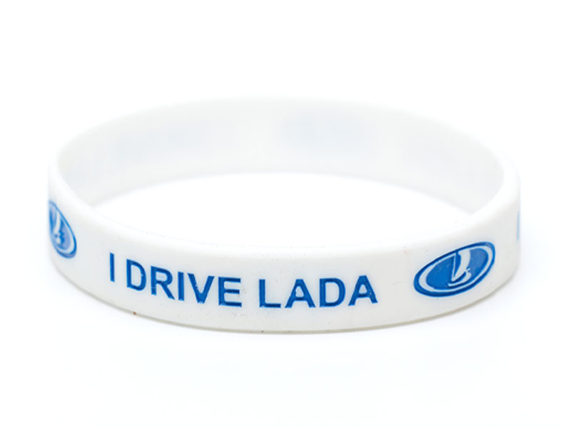 I DRIVE LADA WristBand Wrist Arm Bracelet White/Blue