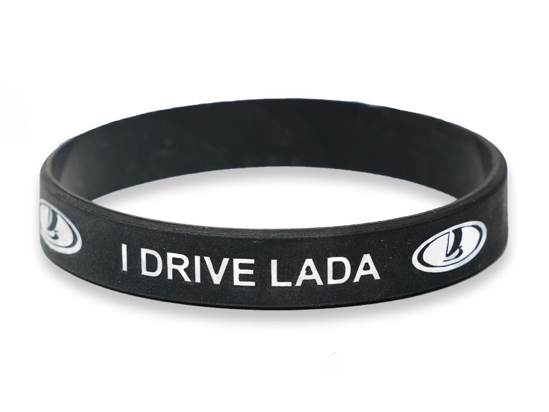 I DRIVE LADA WristBand Wrist Arm Bracelet Black/White