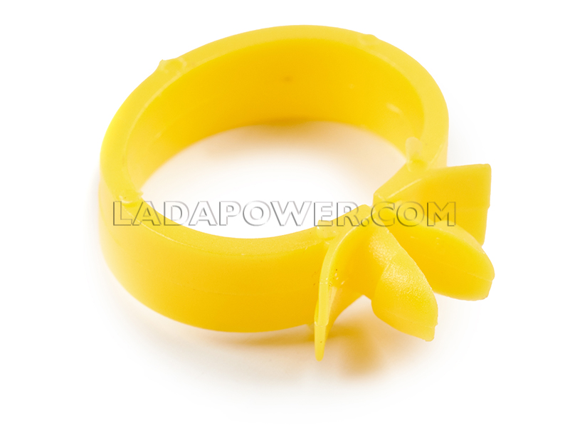 Lada Wire Harness Plastic Clamp Yellow 18x23mm.