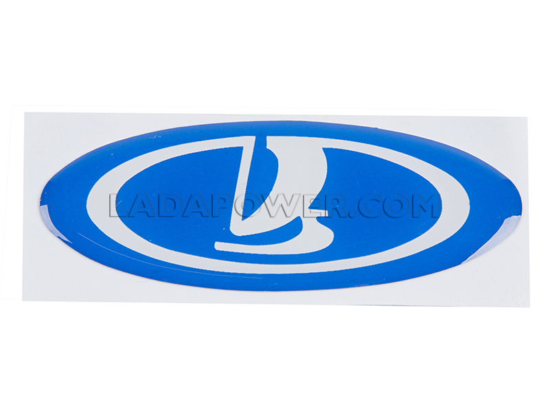 Lada Steering Wheel 3D Sticker Emblem Blue 6cm