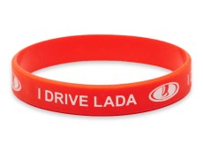 I DRIVE LADA WristBand Wrist Arm Bracelet Red/White