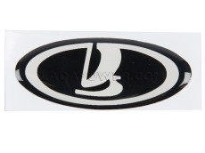 Lada Steering Wheel 3D Sticker Emblem Black 4cm