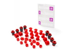 Lada Niva 1976-2009 Front and Rear Suspension Bushing Set Polyurethane Red