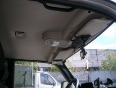 Lada Niva Headlining Ceiling Lining With Lamp (With Sunvisors) Tuning Light Grey